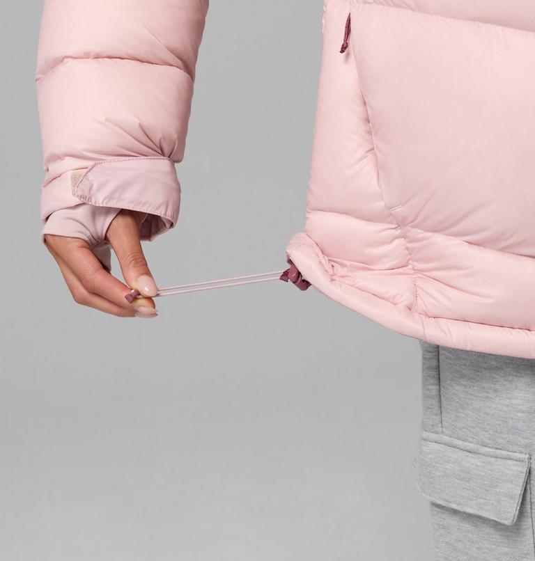 Women's Cloudview Down Hooded Jacket, Color: Mineral Pink, image 10