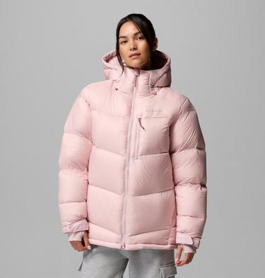 Women's Cloudview Down Hooded Jacket, Color: Mineral Pink, image 1