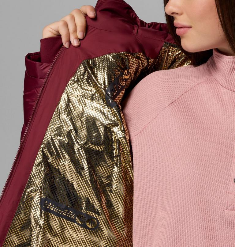 Women's Cloudview Down Hooded Jacket, Color: Rich Wine, image 6