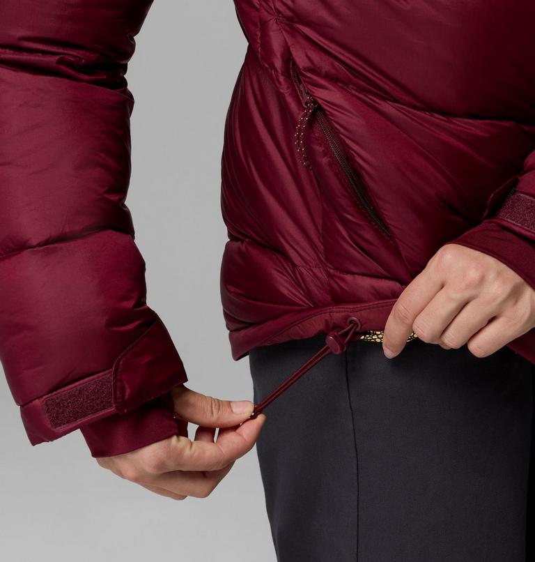 Women's Cloudview Down Hooded Jacket, Color: Rich Wine, image 10