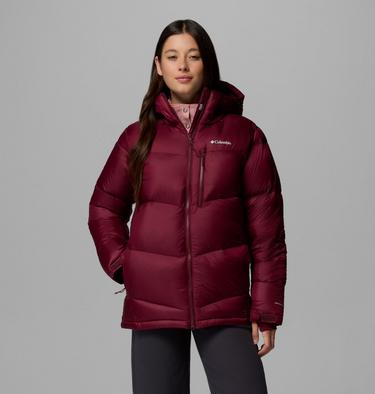 Chaqueta de plumón con capucha Cloudview para mujer, Color: Rich Wine, image 1