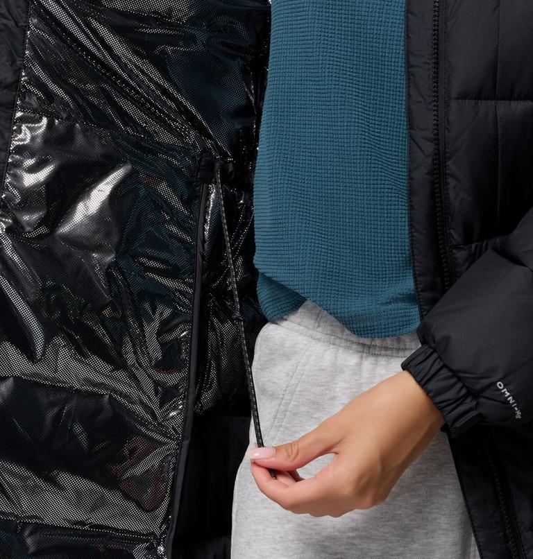 Women's Pike Lake III Long Hooded Puffer Jacket, Color: Black, image 8