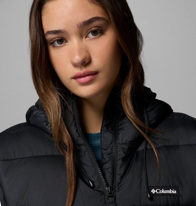 Women's Pike Lake III Long Hooded Puffer Jacket, Color: Black, image 9
