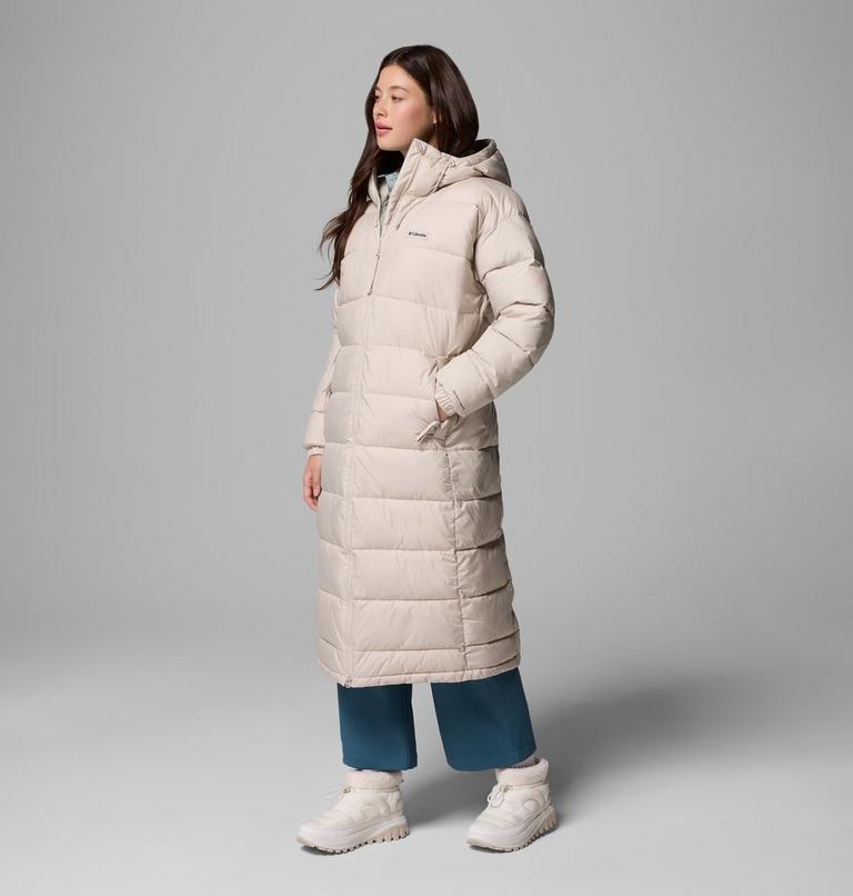 Women's Pike Lake III Long Hooded Puffer Jacket, Color: Dark Stone, image 4