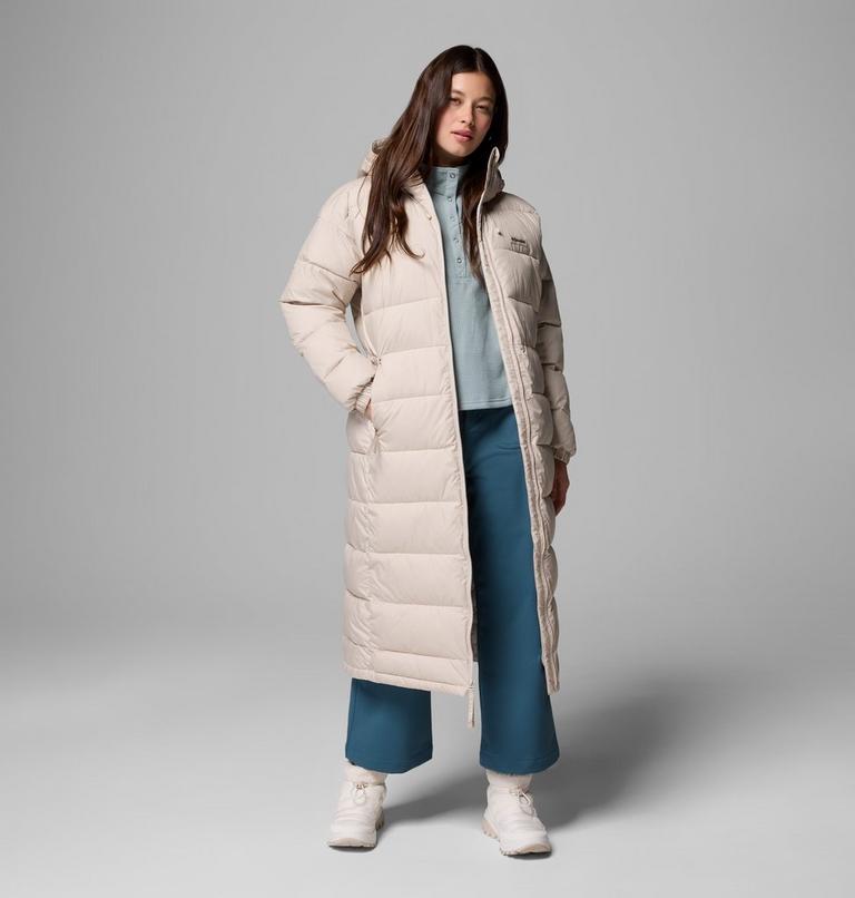 Women's Pike Lake III Long Hooded Puffer Jacket, Color: Dark Stone, image 5