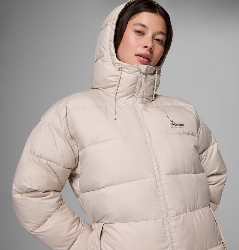Women's Pike Lake III Long Hooded Puffer Jacket, Color: Dark Stone, image 9