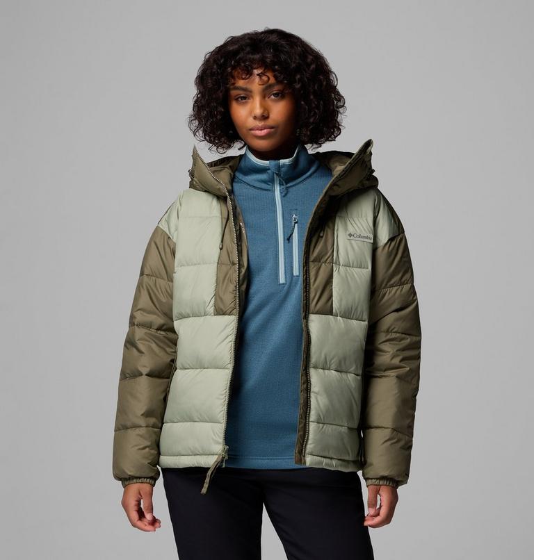 Chaqueta acolchada con capucha Pike Lake III para mujer, Color: Safari, Stone Green, image 5