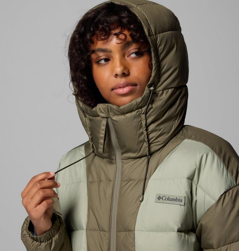 Chaqueta acolchada con capucha Pike Lake III para mujer, Color: Safari, Stone Green, image 7