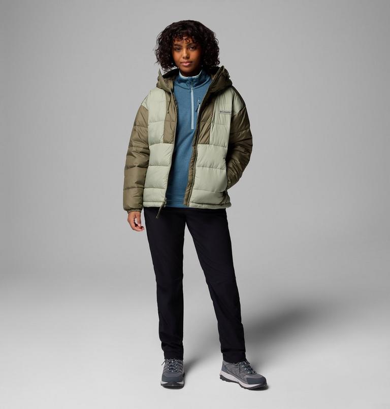 Chaqueta acolchada con capucha Pike Lake III para mujer, Color: Safari, Stone Green, image 2