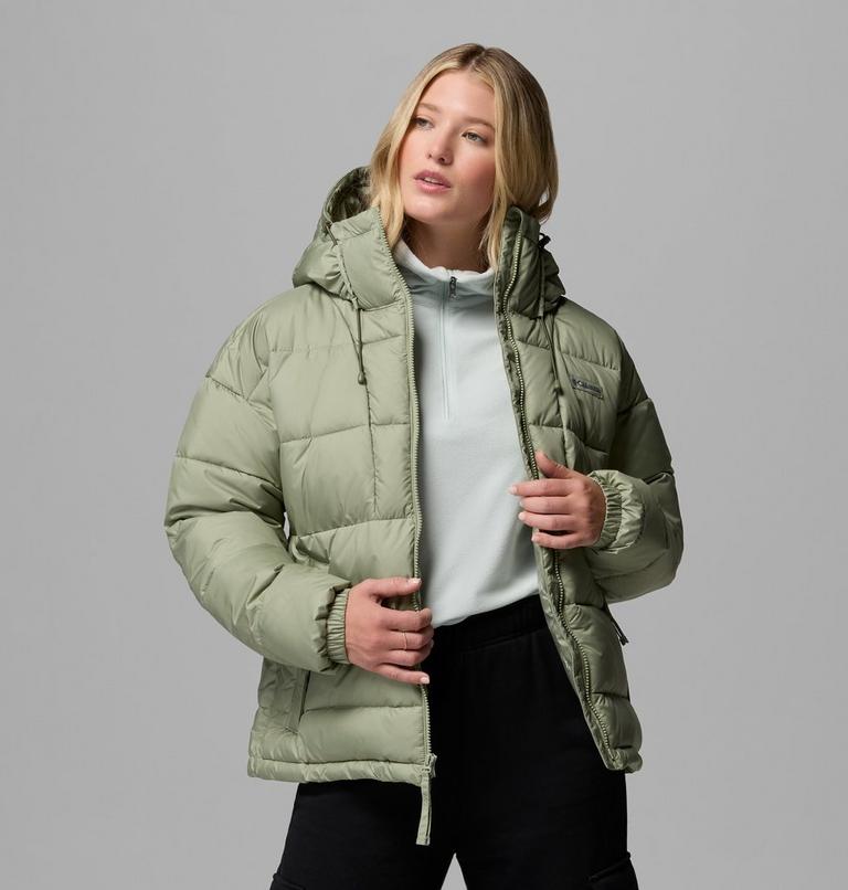 Women's Pike Lake III Hooded Puffer Jacket, Color: Safari, image 5