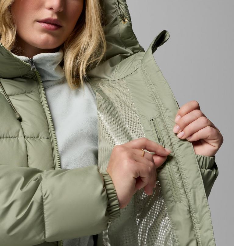 Women's Pike Lake III Hooded Puffer Jacket, Color: Safari, image 6