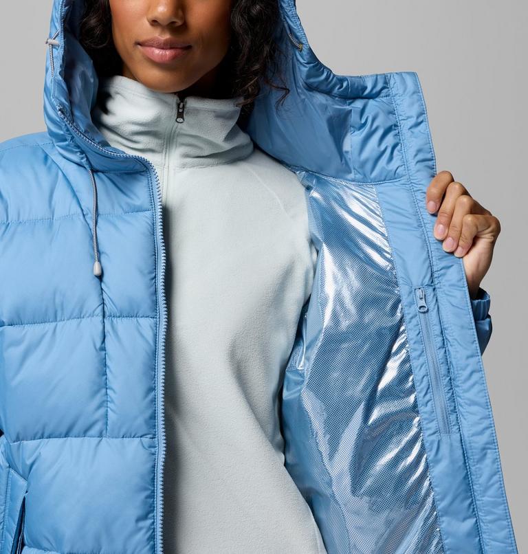 Chaqueta acolchada con capucha Pike Lake III para mujer, Color: Rainy Day, image 6