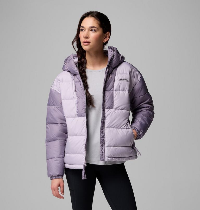 Chaqueta acolchada con capucha Pike Lake III para mujer, Color: Lavender Pearl, Shale Purple, image 5