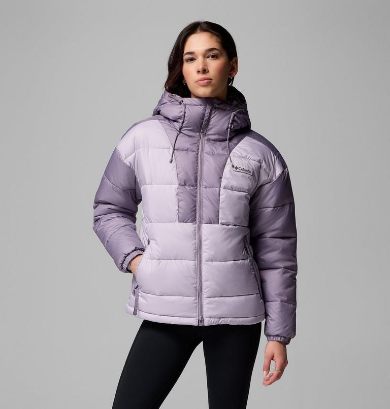Chaqueta acolchada con capucha Pike Lake III para mujer, Color: Lavender Pearl, Shale Purple, image 1