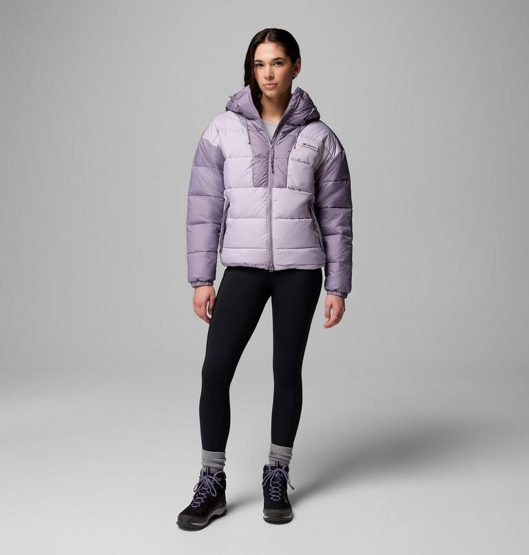 Chaqueta acolchada con capucha Pike Lake III para mujer, Color: Lavender Pearl, Shale Purple, image 2