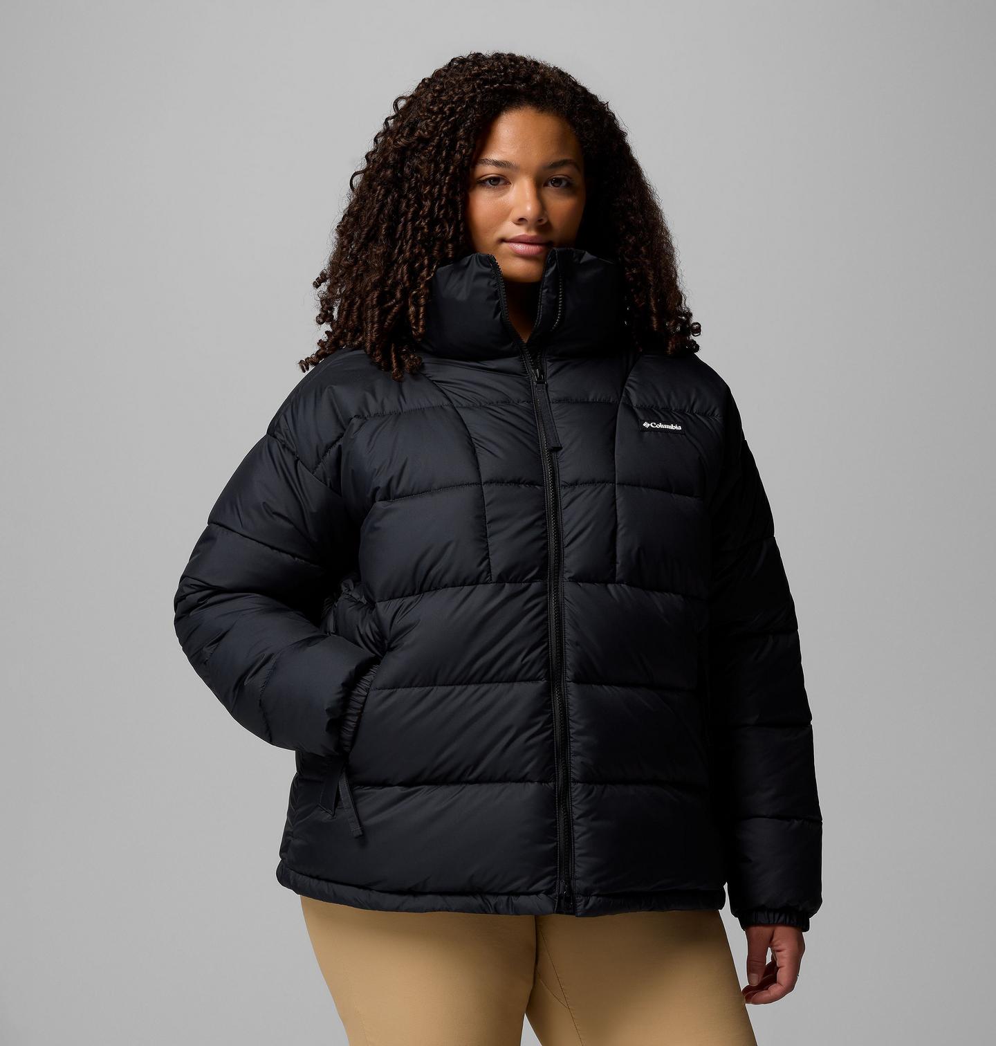 Женская куртка Columbia Pike Lake Jacket - Plus Size, цвет: Чёрный — фото 1