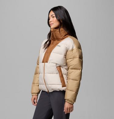 Women's Pike Lake Puffer Jacket, Color: Dark Stone, Beach, Camel Brown, image 16