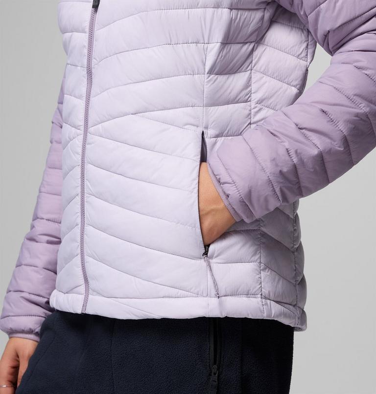 Chaqueta aislante Powder Pass para mujer, Color: Lavender Pearl, Shale Purple, image 7