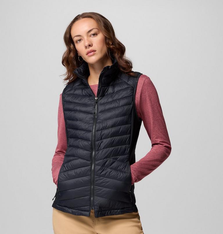 Women's Powder Pass III Hybrid Gilet, Color: Black, image 1