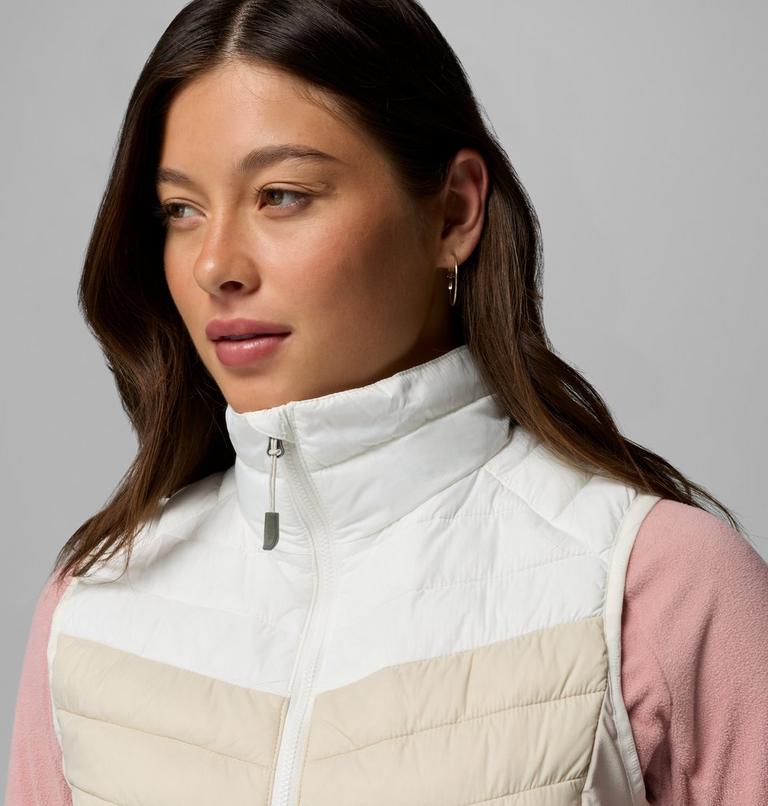 Women's Powder Pass III Hybrid Gilet, Color: Dark Stone, Sea Salt, image 6