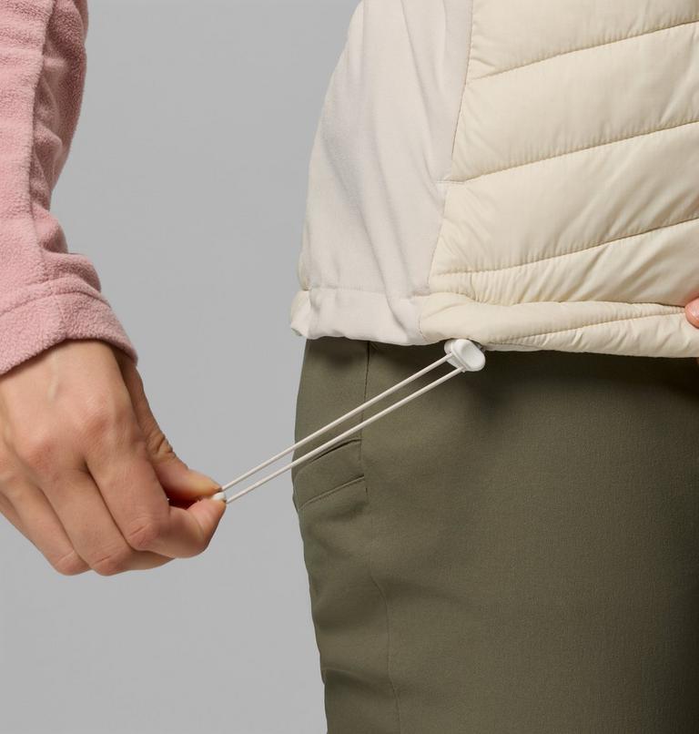 Women's Powder Pass III Hybrid Gilet, Color: Dark Stone, Sea Salt, image 8