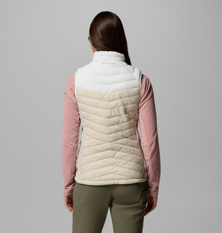 Women's Powder Pass III Hybrid Gilet, Color: Dark Stone, Sea Salt, image 3