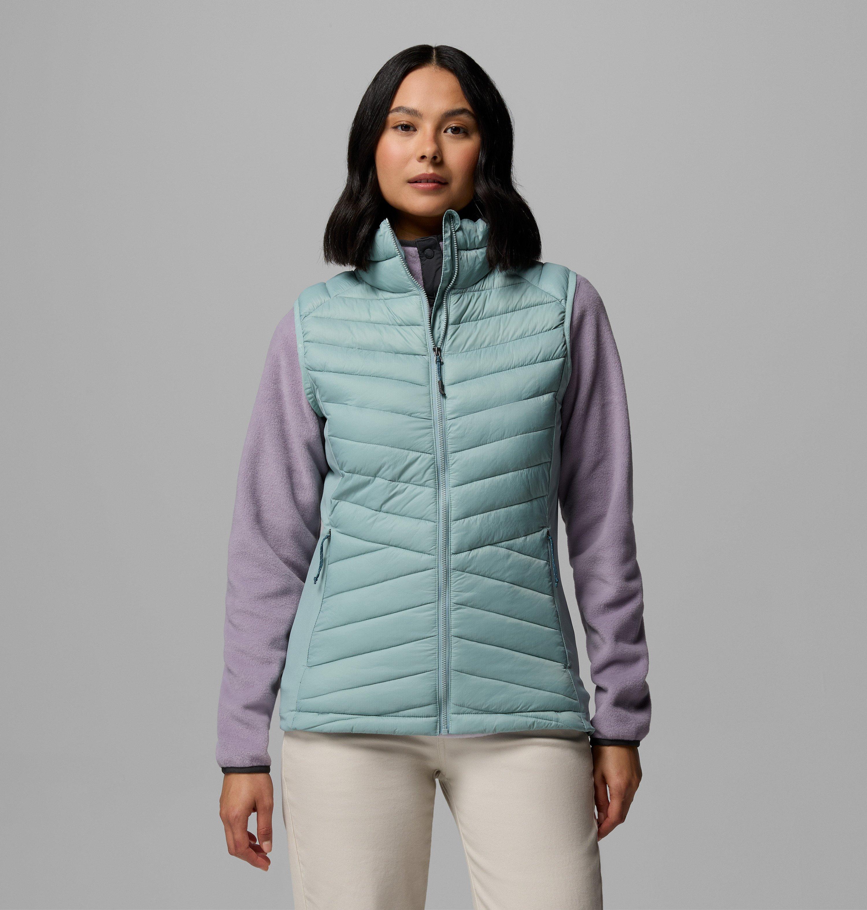 Columbia Sportswear Women's Blue Columbia - Powder Pass™ Iii Hybrid Gilet - Crushed Small