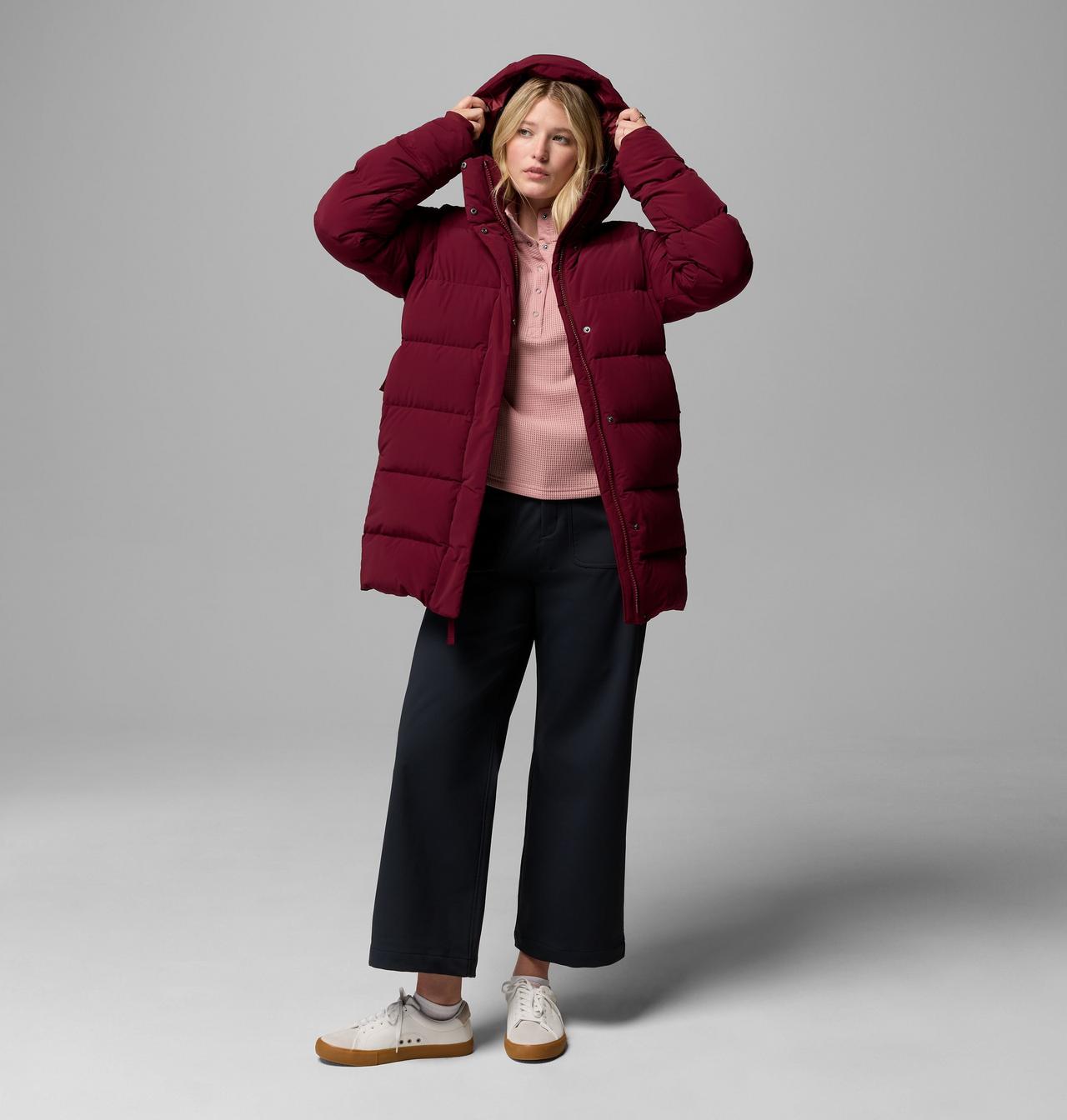 Women's Amaze Puff Mid Hooded Jacket | Columbia