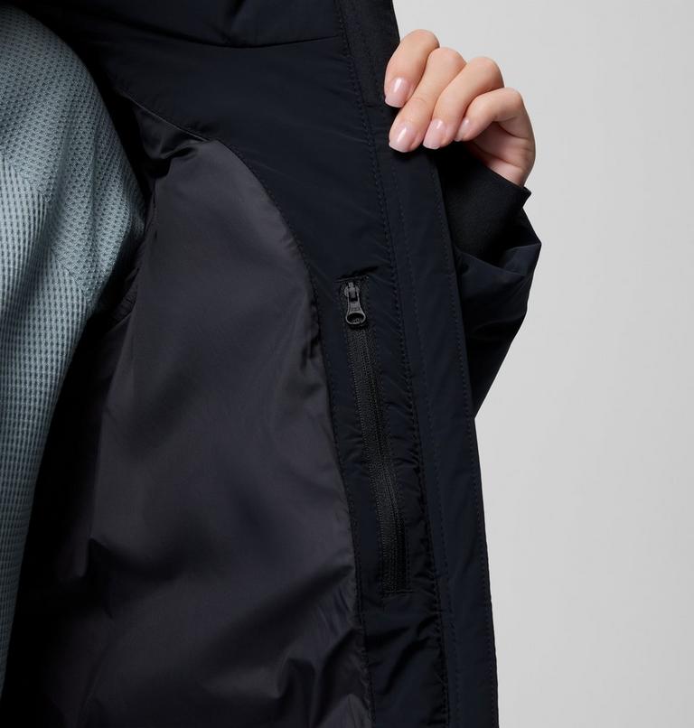 Women's Amaze Puff Mid Hooded Down Puffer, Color: Black, image 8