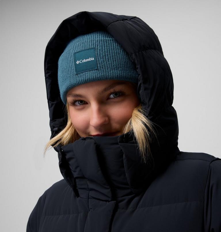 Women's Amaze Puff Mid Hooded Down Puffer, Color: Black, image 9