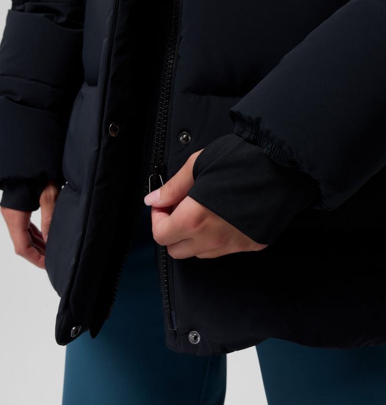 Women's Amaze Puff Mid Hooded Down Puffer, Color: Black, image 10