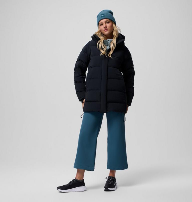 Women's Amaze Puff Mid Hooded Down Puffer, Color: Black, image 21