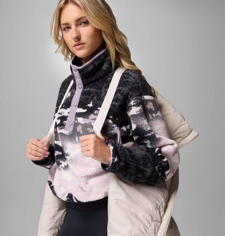 Women's Amaze Puff Mid Hooded Down Puffer, Color: Dark Stone, image 6