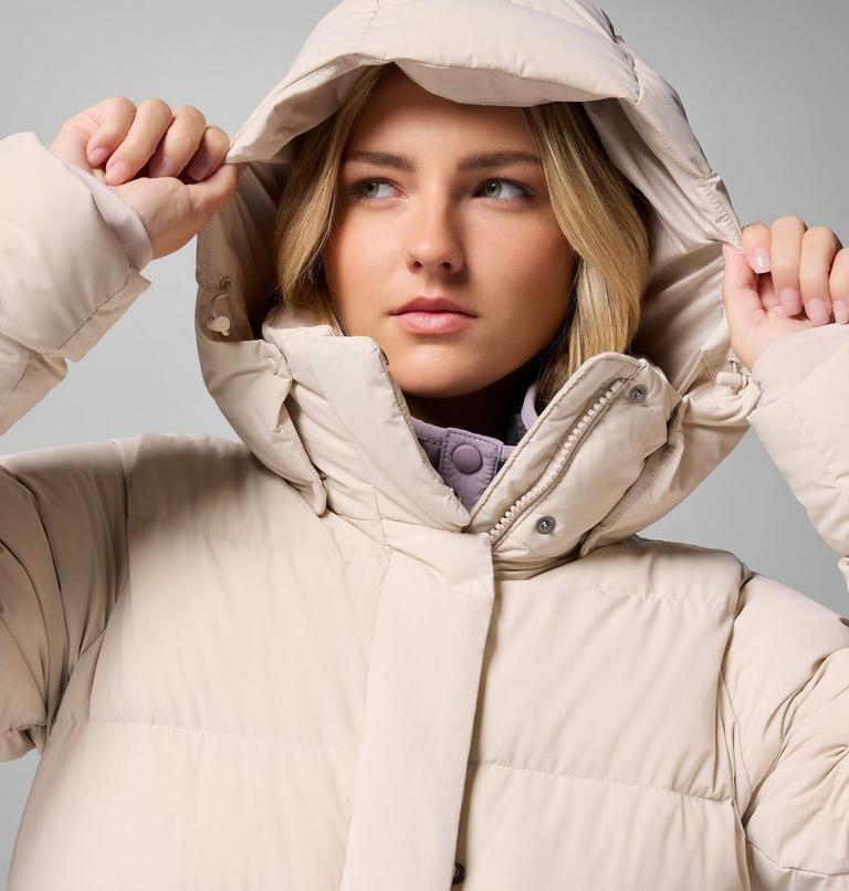 Women's Amaze Puff Mid Hooded Down Puffer, Color: Dark Stone, image 9