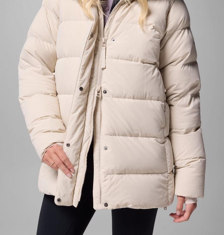 Women's Amaze Puff Mid Hooded Down Puffer, Color: Dark Stone, image 10