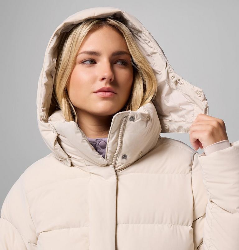 Women's Amaze Puff Mid Hooded Down Puffer, Color: Dark Stone, image 12