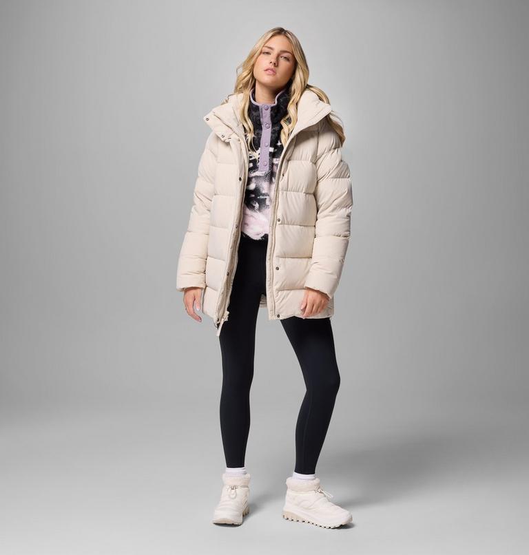 Women's Amaze Puff Mid Hooded Down Puffer, Color: Dark Stone, image 15