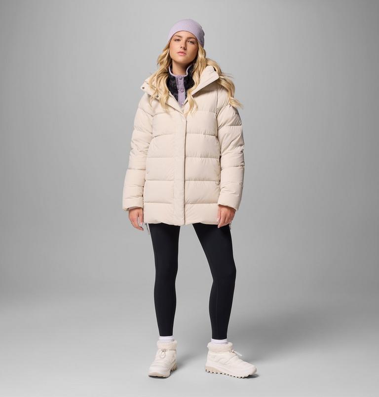 Women's Amaze Puff Mid Hooded Down Puffer, Color: Dark Stone, image 16
