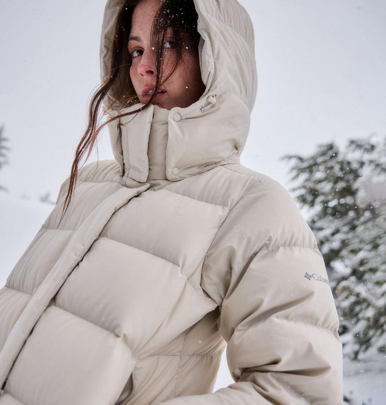 Women's Amaze Puff Mid Hooded Down Puffer, Color: Dark Stone, image 19