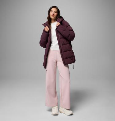 Chaqueta larga acolchada de plum&oacute;n con capucha Amaze Puff Mid para mujer, Color: Moonvista, image 2