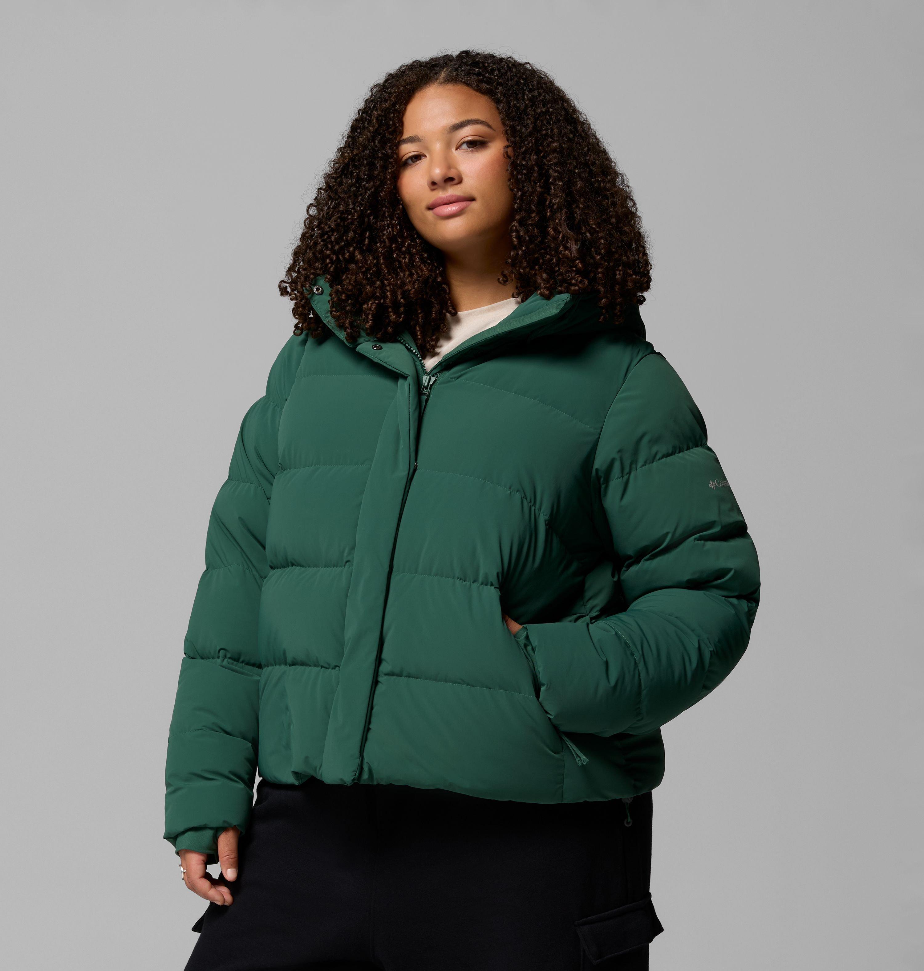 Columbia Women's Amaze Puff Hooded Jacket - Plus Size-