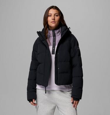 Women's Amaze Puff Hooded Down Puffer, Color: Black, image 1