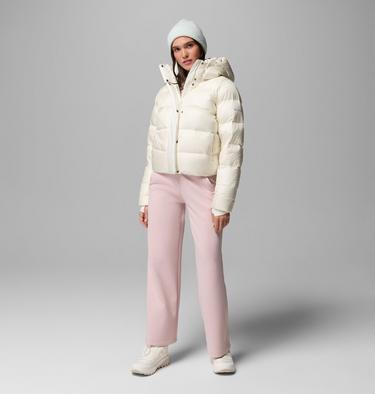 Chaqueta acolchada de plum&oacute;n con capucha Amaze Puff Mid para mujer, Color: Sea Salt Pearl Shine, image 4
