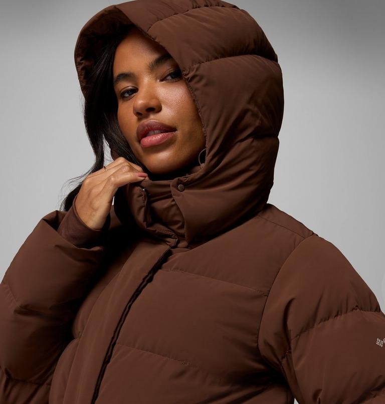 Women's Amaze Puff Hooded Down Puffer, Color: Tobacco, image 12