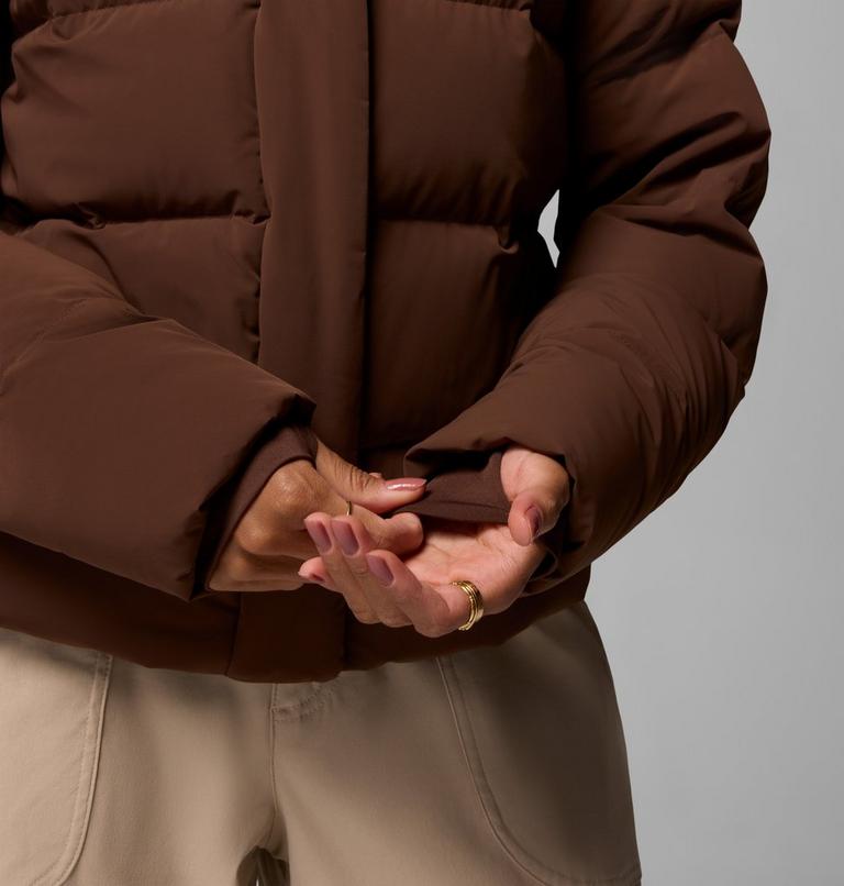 Women's Amaze Puff Hooded Down Puffer, Color: Tobacco, image 13