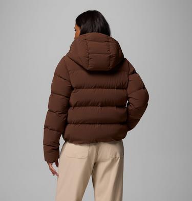 Women's Amaze Puff Hooded Down Puffer, Color: Tobacco, image 2
