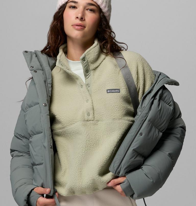 Women's Amaze Puff Hooded Down Puffer, Color: Sedona Sage, image 6
