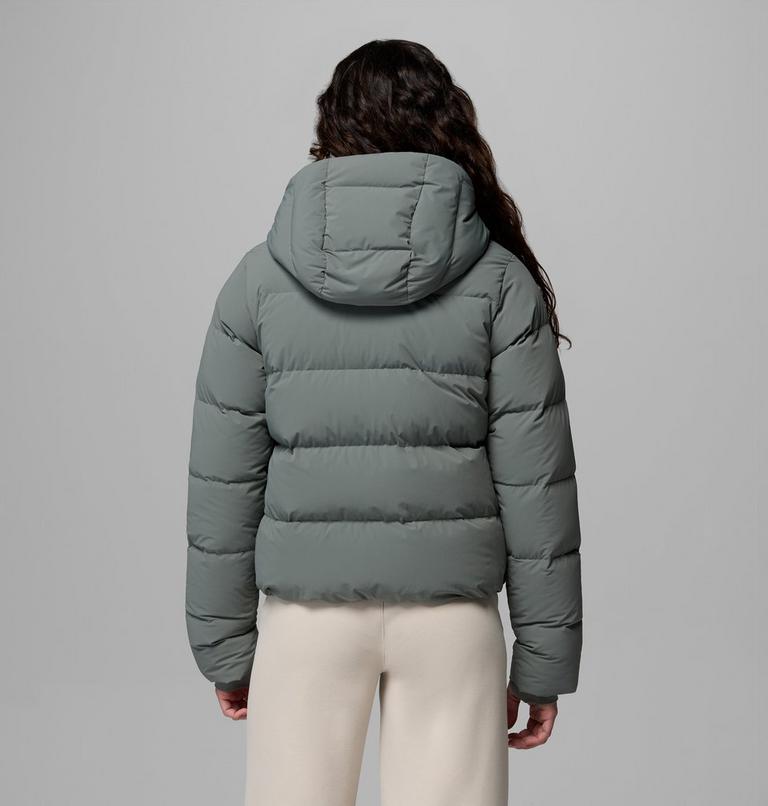 Women's Amaze Puff Hooded Down Puffer, Color: Sedona Sage, image 3