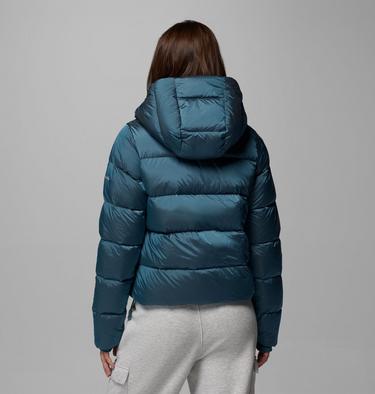 Doudoune en Duvet à Capuche Amaze Puff Femme, Color: Everblue High Shine, image 3