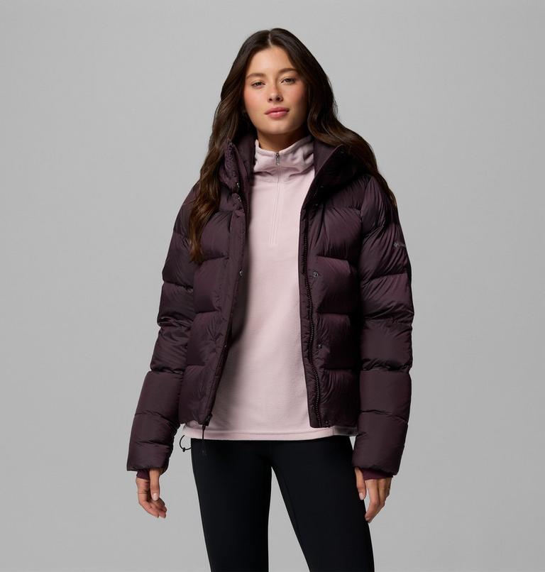 Women's Amaze Puff Hooded Down Puffer, Color: Moonvista High Shine, image 5